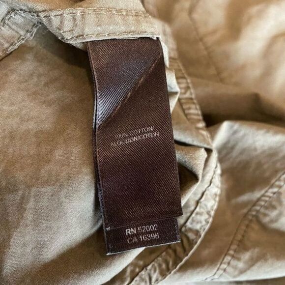 DKNY Jeans Large Army Green Button Down Dress Shirt - Picture 8 of 8